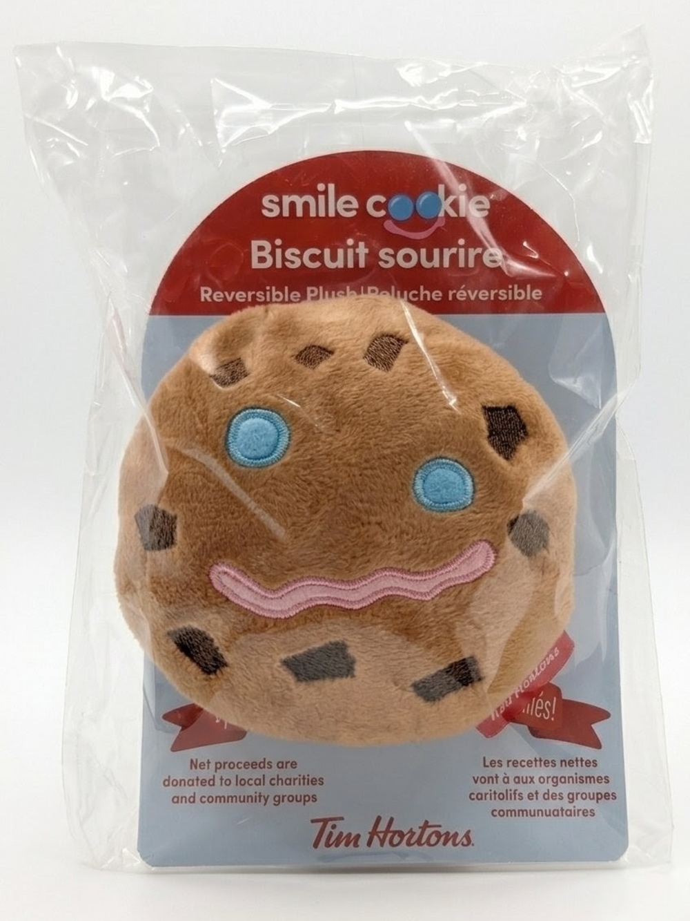 Tim Hortons Reversible Smile Cookie Plush – New in Package